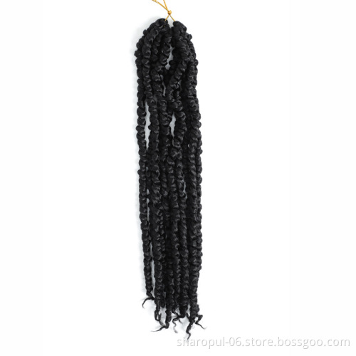 Passion Twist Crochet Hair for Women 18" 20strands Crochet Braids Synthetic Braiding Hair Bomb Nubian Bounce Twist